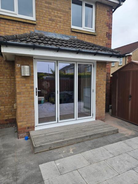 Aluminium Bifold doors installed in Glasgow, 