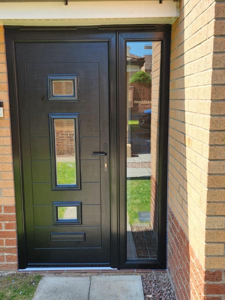 Black composite doors summerston