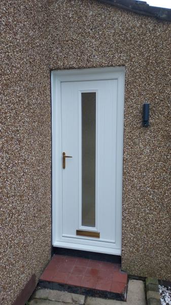 White Composite Door , Bishopbriggs Glasgow 
